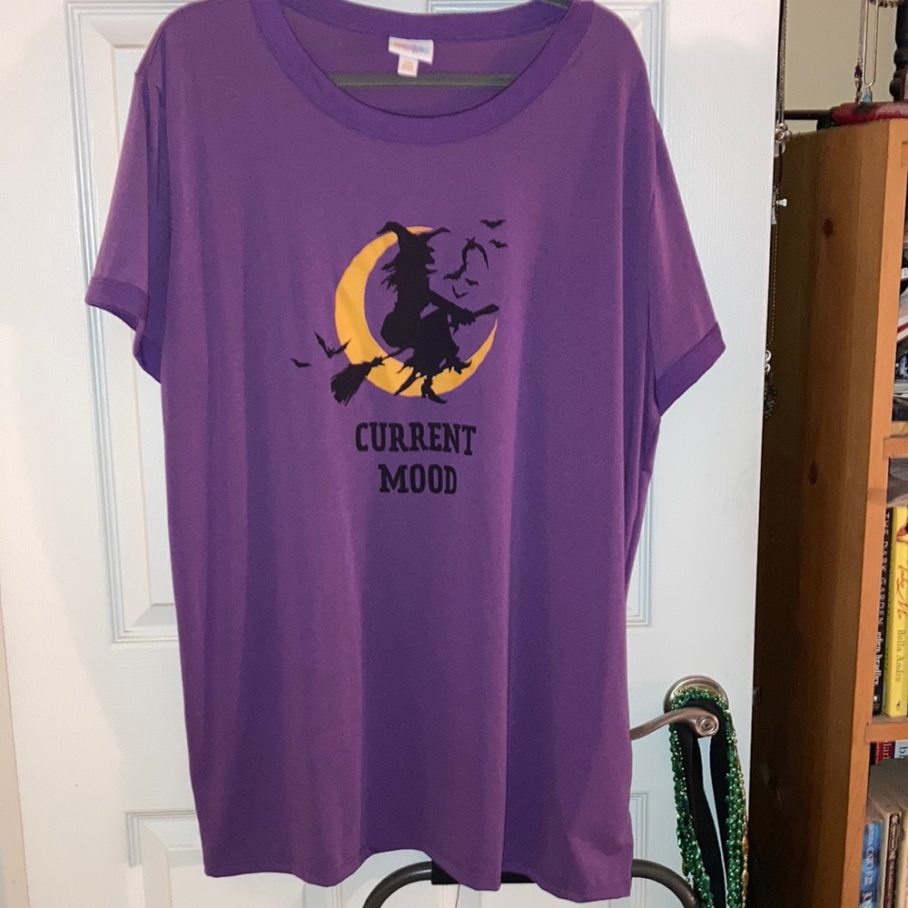 Lularoe purple witch Liv tee 3X